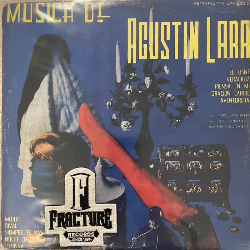 FORTUNATO RIVERA, JESÚS GONZÁLEZ, FERNANDO ORTEGA (8) – MÚSICA DE AGUSTIN LARA VINYL LPM-2023
