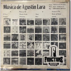 FORTUNATO RIVERA, JESÚS GONZÁLEZ, FERNANDO ORTEGA (8) – MÚSICA DE AGUSTIN LARA VINYL