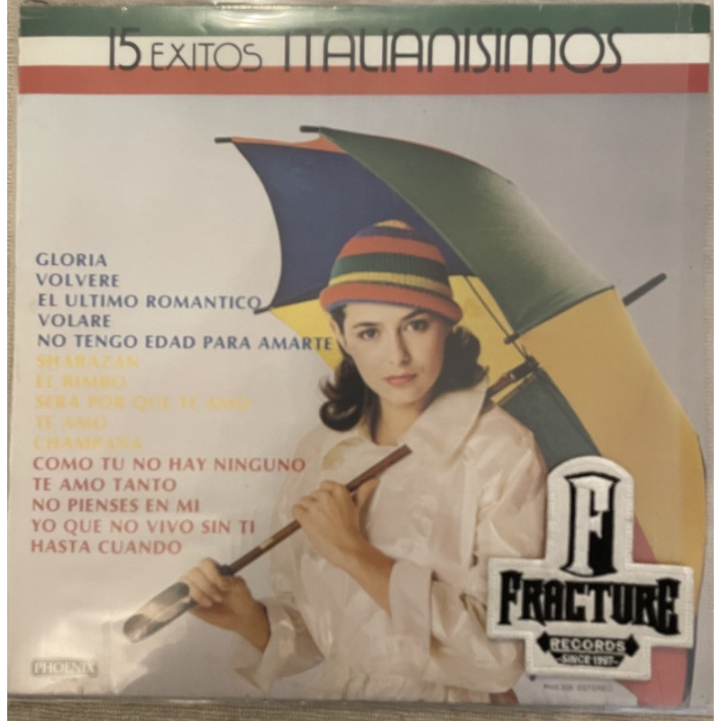15 EXITOS ITALIANISIMOS - LOS 15 MAS GRANDES TEMAS ITALIANOS DE TODAS LAS EPOCAS  VINYL PHX-339
