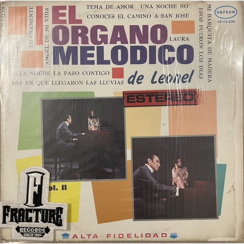 LEONEL PÉREZ – EL ÓRGANO MELÓDICO DE LEONEL PÉREZ VOL. II VINYL LP-12-636