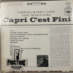 CARAVELLI, PERCY FAITH, GIANFRANCO INTRA – CAPRI C'EST FINI VINYL