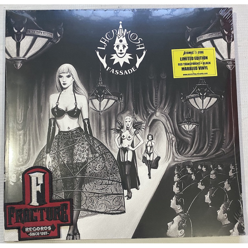 LACRIMOSA – FASSADE VINYL REISSUE, RED TRANSPARENT  WITH BLACK MARBLE 4251981704357