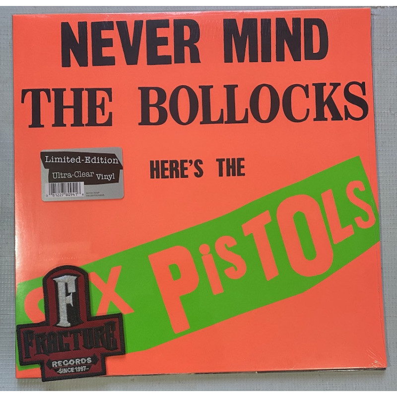 SEX PISTOLS – NEVER MIND THE BOLLOCKS HERE'S THE SEX PISTOLS VINYL ULTRA CLEAR ROCKTOBER 081227809416