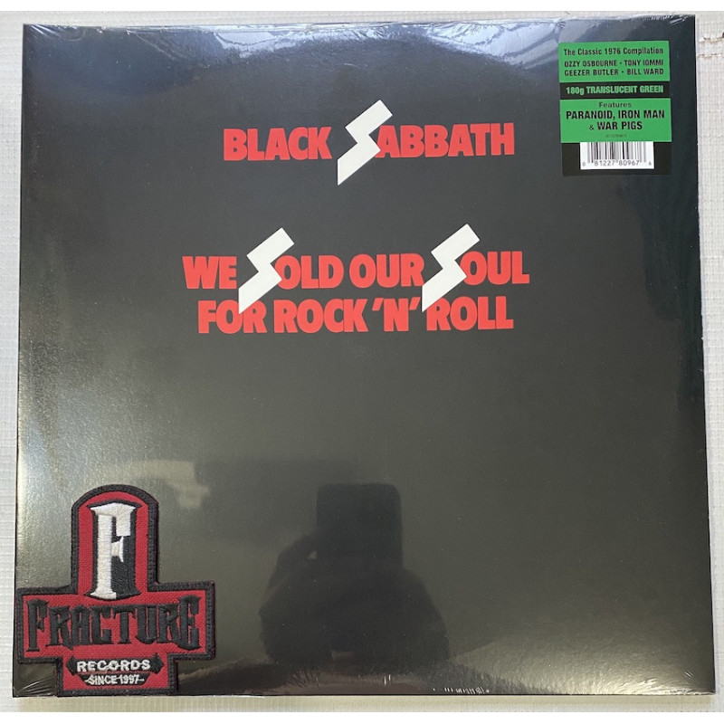 BLACK SABBATH – WE SOLD OUR SOUL FOR ROCK 'N' ROLL VINYL GREEN TRANSLUCENT  ROCKTOBER 081227809676