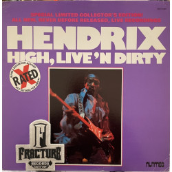 JIMI HENDRIX – HIGH, LIVE'N DIRTY VINYL NUT-1001