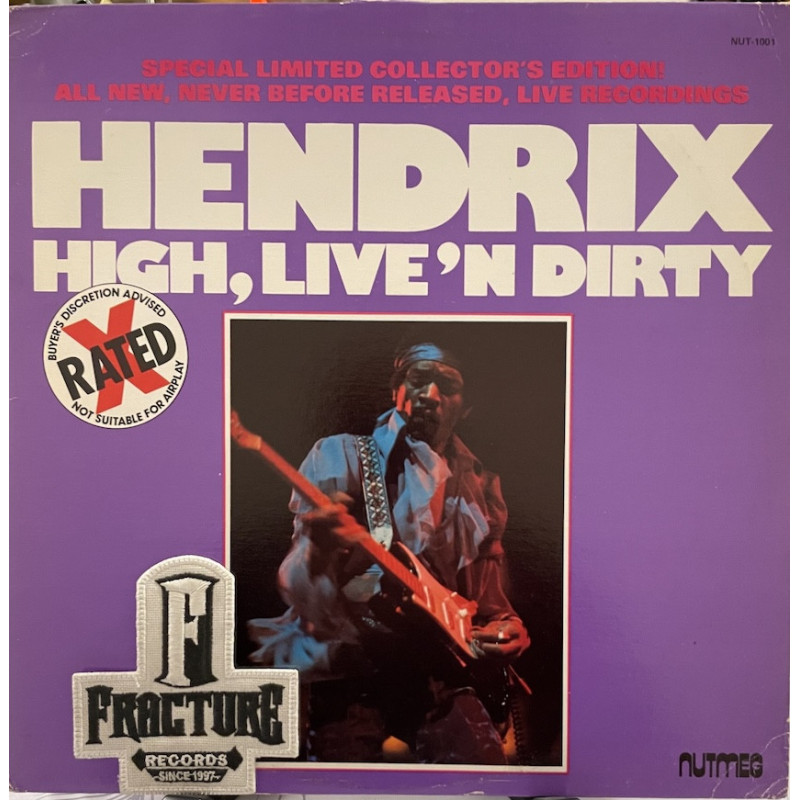 JIMI HENDRIX – HIGH, LIVE'N DIRTY VINYL NUT-1001