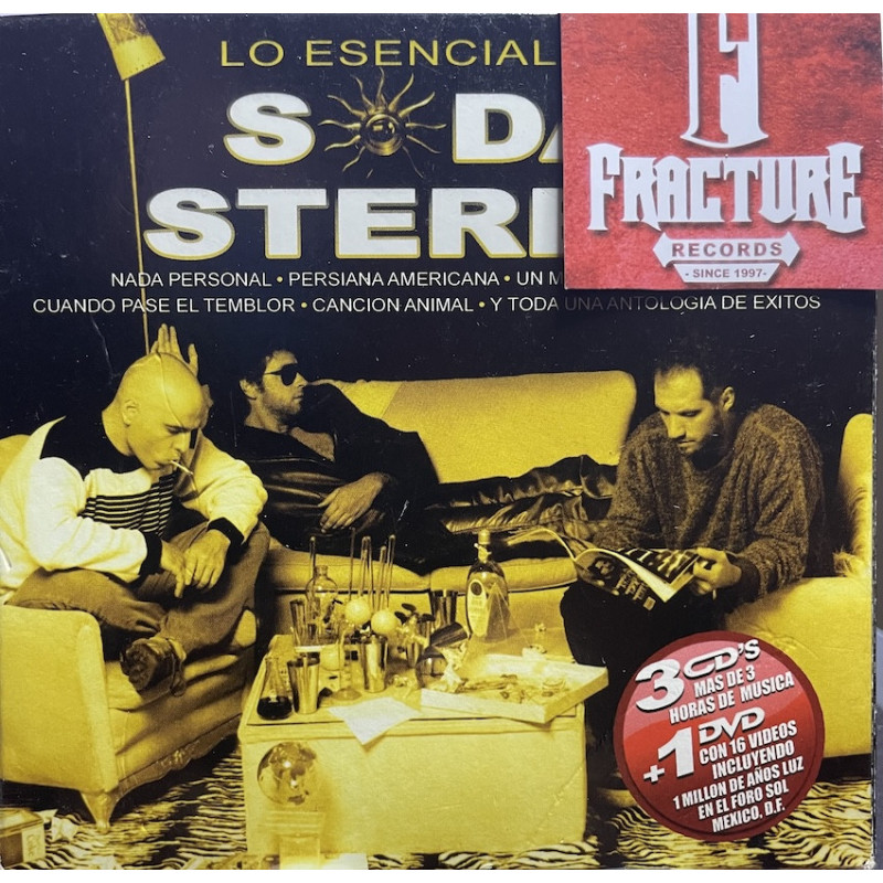 SODA STEREO – LO ESENCIAL DE SODA STEREO 3CD Y DVD. 886975787029