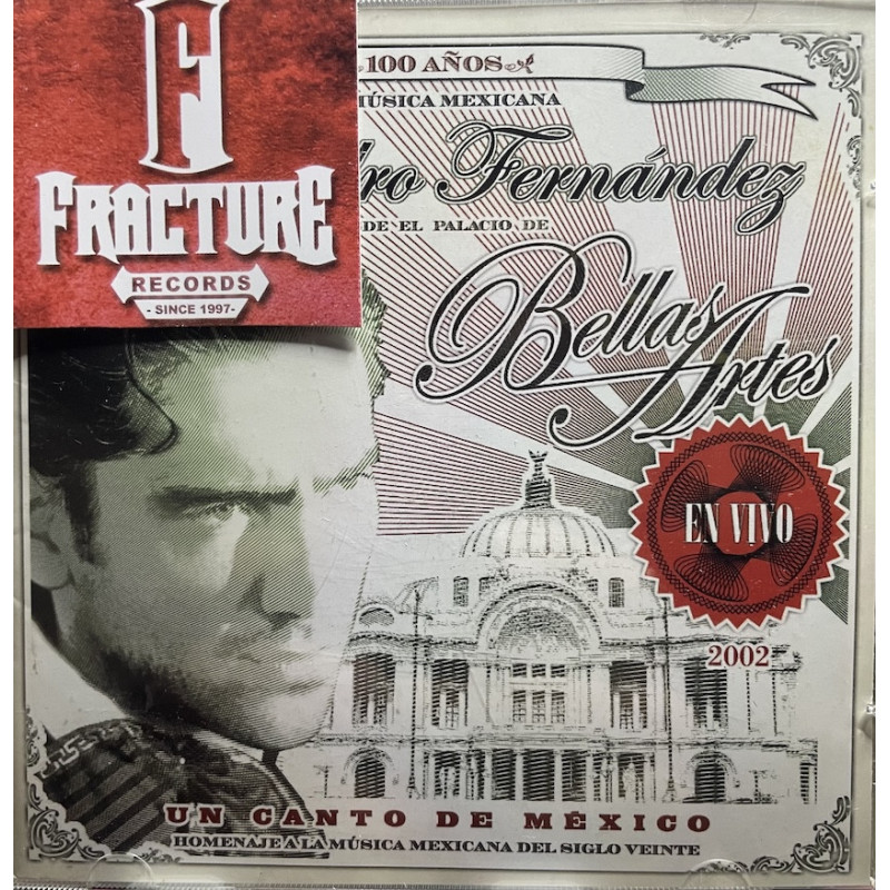 Alejandro Fernández – Palacio De Bellas Artes - En Vivo 2002 CD 7509950581223