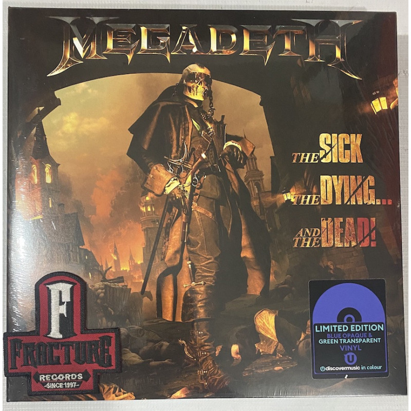 MEGADETH – THE SICK, THE DYING... AND THE DEAD VINYL BLUE OPAQUE/GREEN TRANSPARENT 602478557002