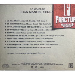 JOAN MANUEL SERRAT – LO MEJOR DE CD