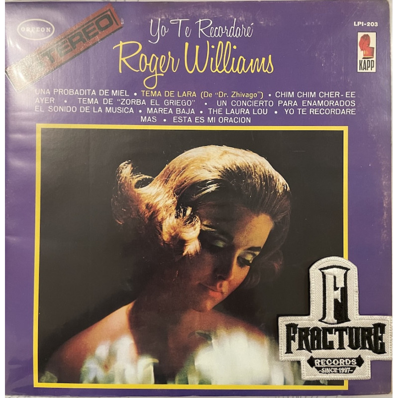 ROGER WILLIAMS – YO TE RECORDARE VINYL LPI-203