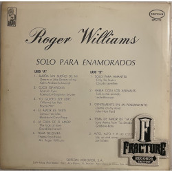 ROGER WILLIAMS – ONLY FOR LOVERS VINYL