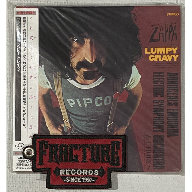 FRANK ZAPPA – LUMPY GRAVY CD JAPONES 4988112412613