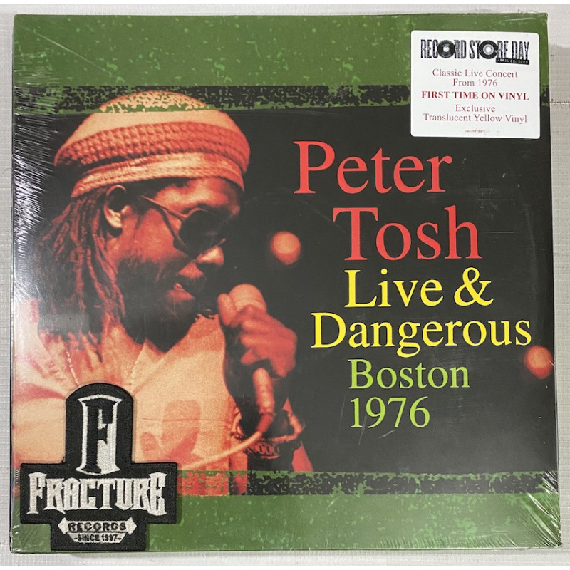 PETER TOSH – LIVE & DANGEROUS: BOSTON 1976 VINYL TRANSLUCENT YELLOW RSD23 194399784716