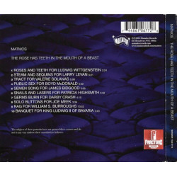 MATMOS – THE ROSE HAS TEETH IN THE MOUTH OF A BEAST CD