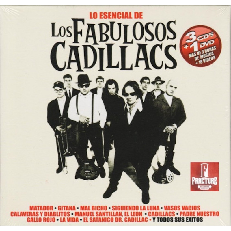 LOS FABULOSOS CADILLACS – LO ESENCIAL DE LOS FABULOSOS CADILLACS BOX CD Y DVD 886975882526