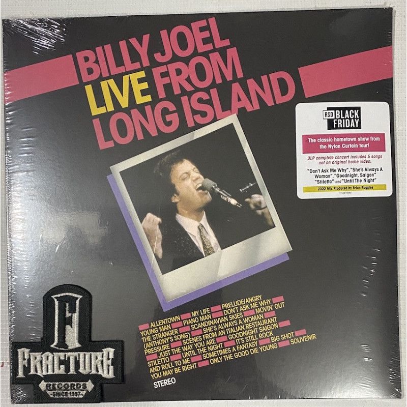 BILLY JOEL ‎– LIVE FROM LONG ISLAND 3VINYL BLACK FRIDAY RSD25  196587008611
