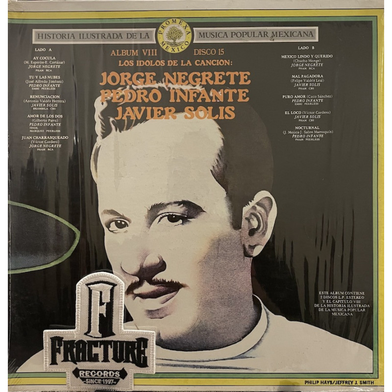 LOS ÍDOLOS DE LA CANCIÓN - JORGE NEGRETE PEDRO INFANTE JAVIER SOLÍS  VINYL MC-1131