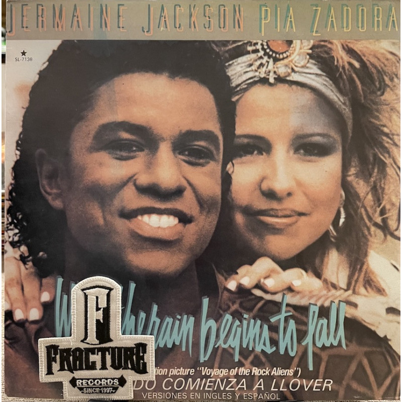 JERMAINE JACKSON & PIA ZADORA – WHEN THE RAIN BEGINS TO FALL VINYL SL-7138