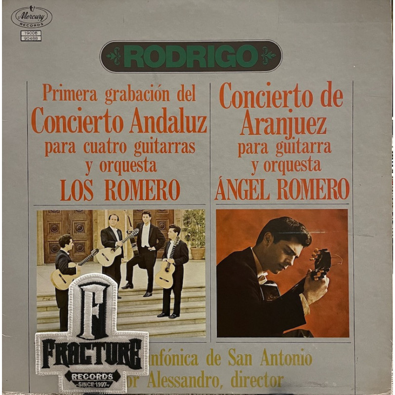 THE ROMEROS, ANGEL ROMERO – CONCIERTO ANDALUZ PARA CUATRO GUITARRAS Y ORQUESTA VINYL 19008