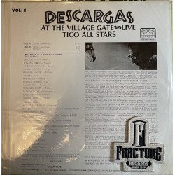TICO ALL-STARS – DESCARGAS AT THE VILLAGE GATE LIVE VOL. 1 VINYL