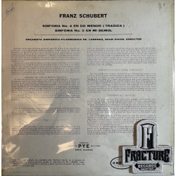 DEAN DIXON, PHILHARMONIC SYMPHONY ORCHESTRA OF LONDON SCHUBERT VINYL