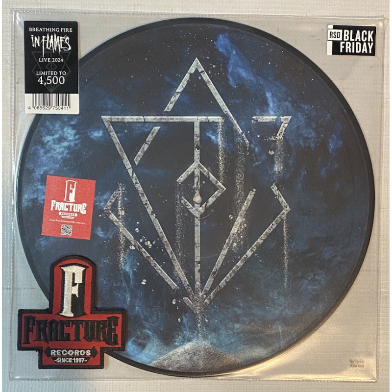 IN FLAMES – BREATHING FIRE - LIVE 2024 VINYL PICTURE DISC BLACK FRIDAY RSD2025  4065629750411