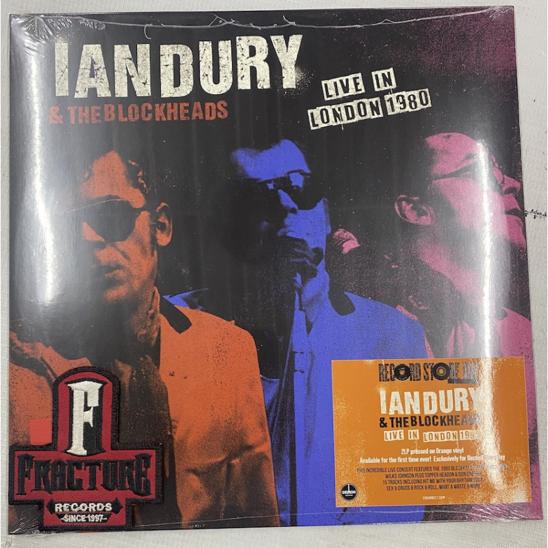 IAN DURY & THE BLOCKHEADS - LIVE IN LONDON 1980 VINYL ORANGE RSD 2026 5014797913332