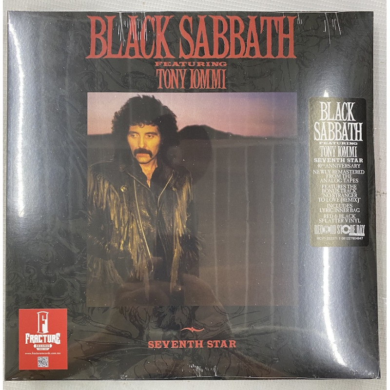BLACK SABBATH FEATURING TONY IOMMI - SEVENTH STAR VINYL RED & BLACK RSD 2026 081227804947