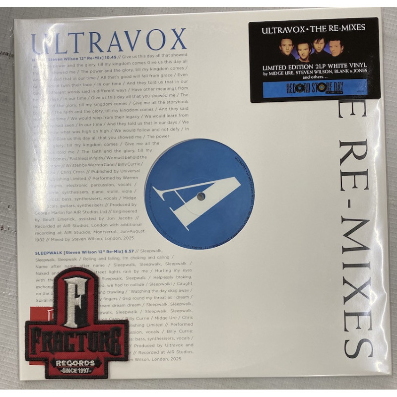 ULTRAVOX - RE-MIXES VINYL CLEAR RSD 2026 840401721704