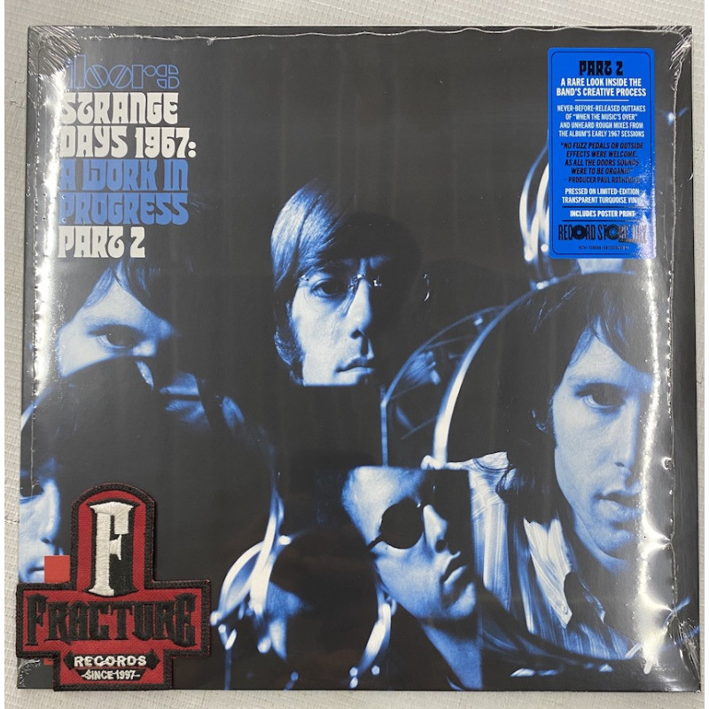 THE DOORS - STRANGE DAYS 1967: A WORK IN PROGRESS, PART 2 VINYL TRANSPARENT TURQUOISE  RSD 2026 . 81227805494