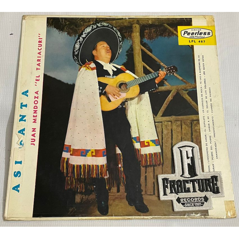 JUAN MENDOZA – ASI CANTA VINYL LPL-487