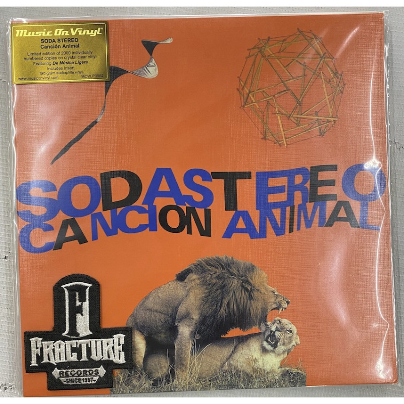 SODA STEREO – CANCIÓN ANIMAL VINYL CLEAR 8719262041837