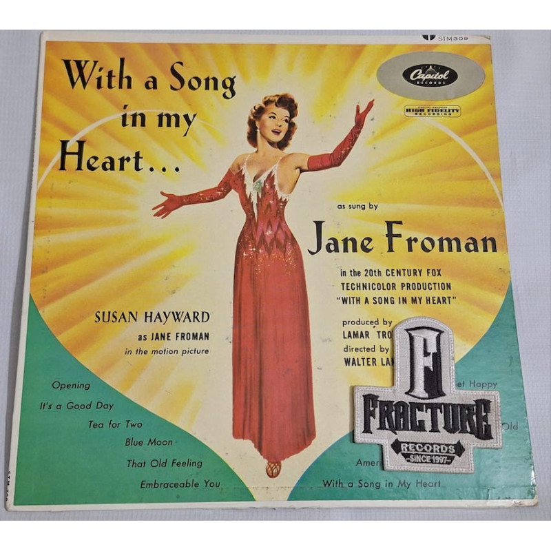 JANE FROMAN – WITH A SONG IN MY HEART VINYL STM-309