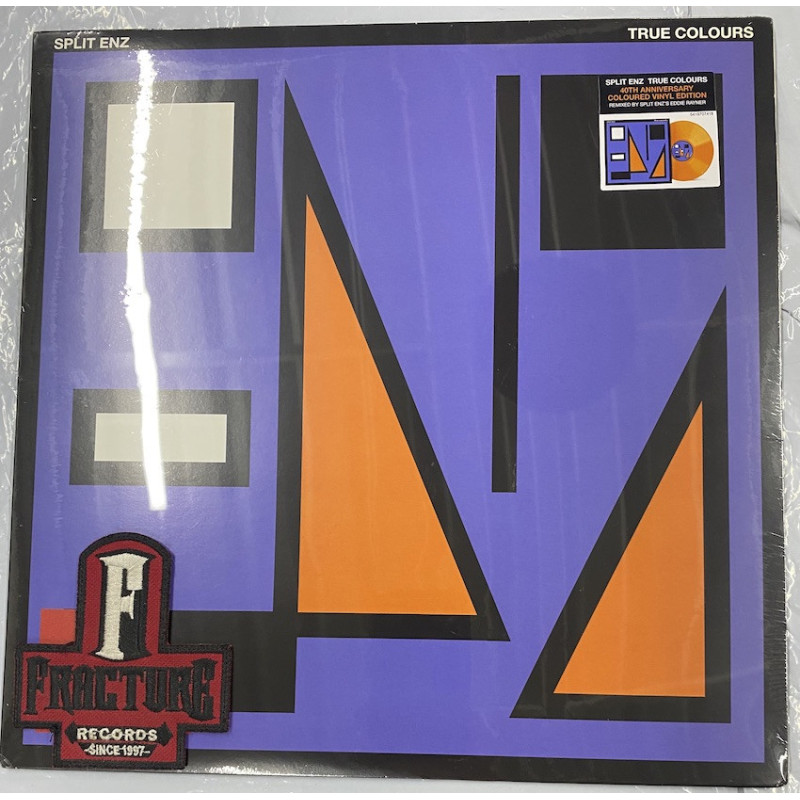 SPLIT ENZ – TRUE COLOURS VINYL ORANGE  IN BLUE/ORANGE SLEEVE 5054197074165