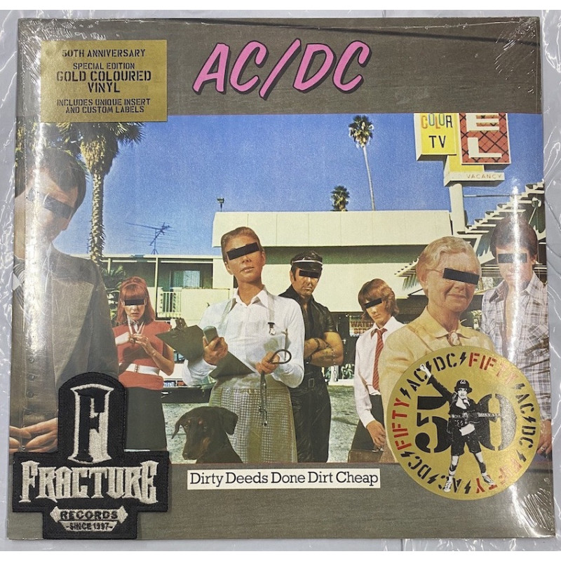 AC/DC – DIRTY DEEDS DONE DIRT CHEAP VINYL SPECIAL EDITION, GOLD, 180G, 50TH ANNIVERSARY 196588345814