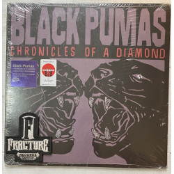 BLACK PUMAS – CHRONICLES OF A DIAMOND VINYL CLEAR W/ PURPLE & RED SPLATTER, ALTERNATIVE COVER 880882584818