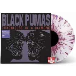 BLACK PUMAS – CHRONICLES OF A DIAMOND VINYL CLEAR W/ PURPLE & RED SPLATTER, ALTERNATIVE COVER 880882584818