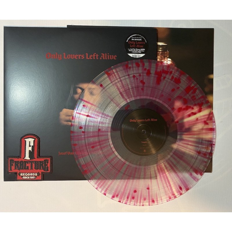 JOZEF VAN WISSEM / SQÜRL – ONLY LOVERS LEFT ALIVE VINYL CLEAR WITH RED SPLATTER 843563133408