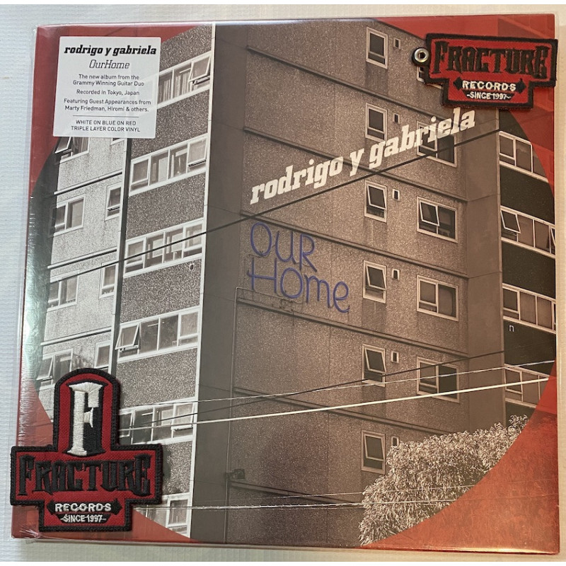 RODRIGO Y GABRIELA – OURHOME VINYL LIMITED EDITION, WHITE, RED & BLUE LAYERED 880882702915