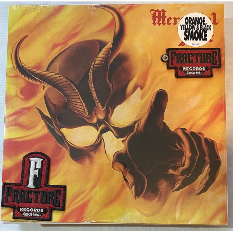 MERCYFUL FATE – DON'T BREAK THE OATH VINYL REISSUE, ORANGE WITH YELLOW & BLACK SMOKE 039841612967