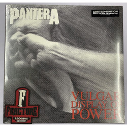 PANTERA – VULGAR DISPLAY OF POWER VINYL WHITE & TRUE METAL GREY MARBLED 081227890995