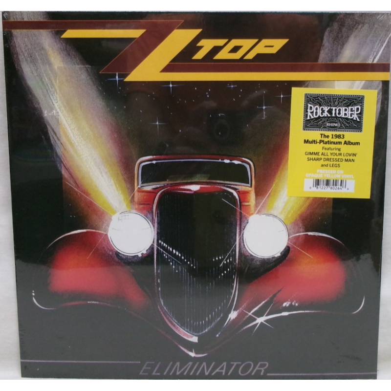 ZZ TOP – ELIMINATOR VINYL YELLOW 081227802646