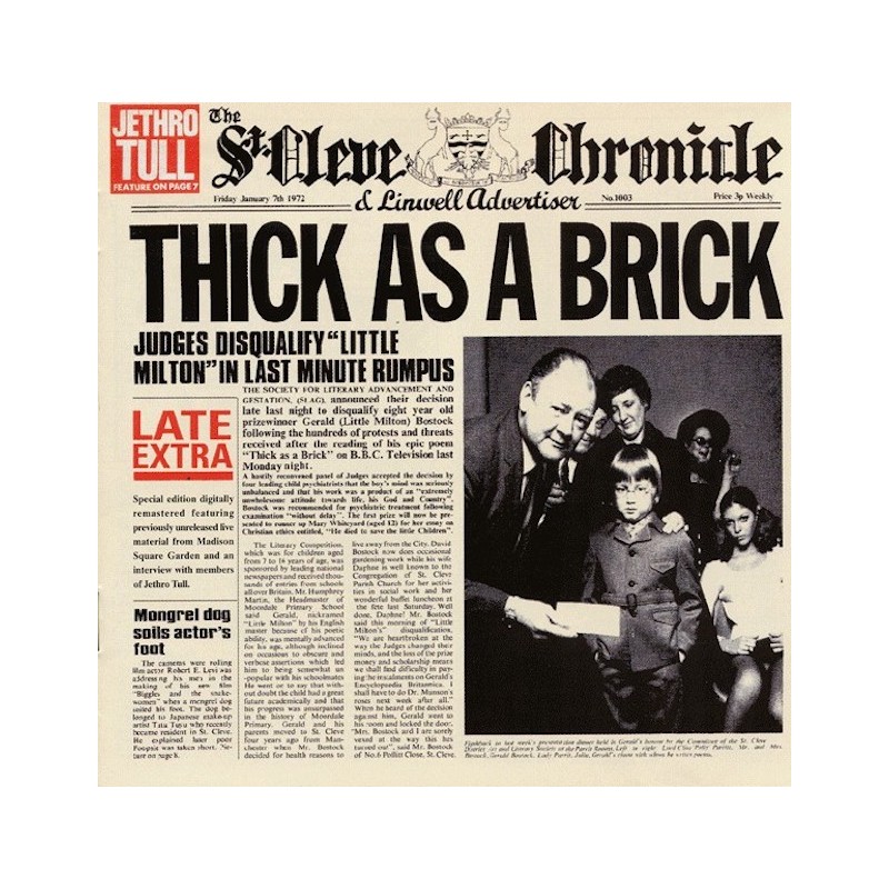 JETHRO TULL-THICK AS A BRICK CD