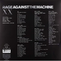 RAGE AGAINST THE MACHINE-XX 20TH ANNIVERSARY  BOX SET
