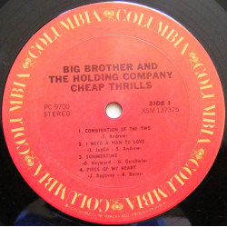 BIG BROTHER & THE HOLDING COMPANY-CHEAP THRILLS VINYL