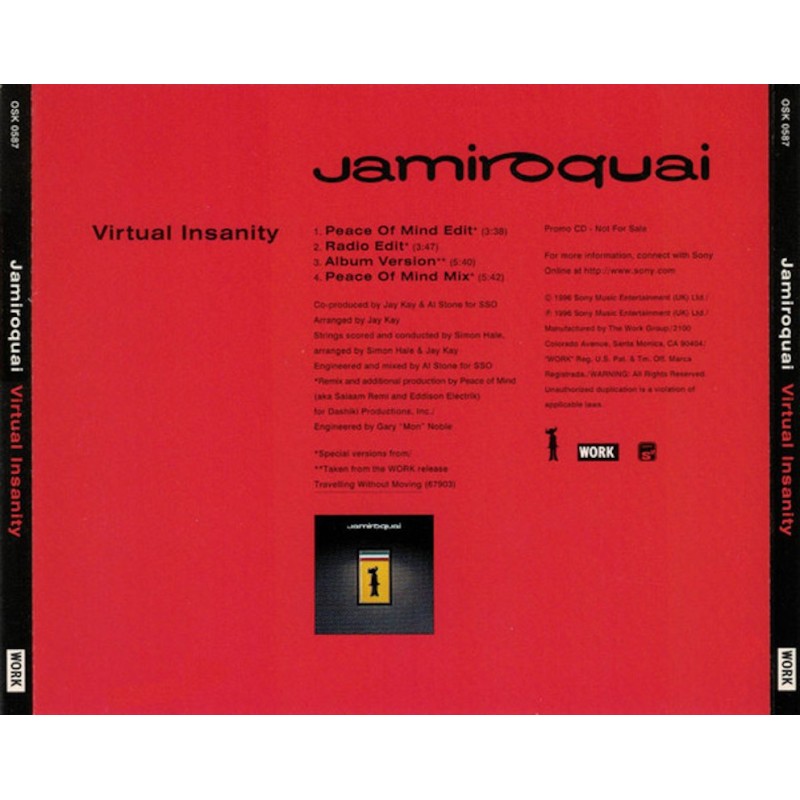 JAMIROQUAI-VIRTUAL INSANITY CD