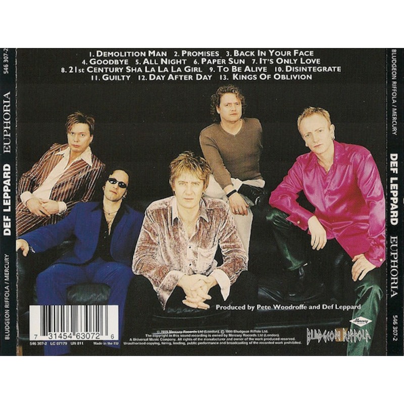 DEF LEPPARD-EUPHORIA CD